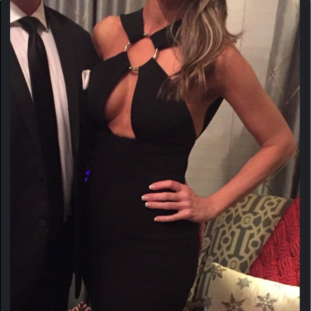Solace Black Evening Dress
